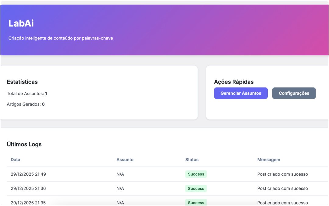 LabAi - Gerador de Artigos Automáticos - Imagem 2